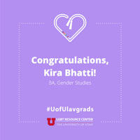 Kira Bhatti; BA, Gender Studies
