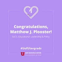 Matthew J. Plooster; Ed.D., Educational Leadership & Policy